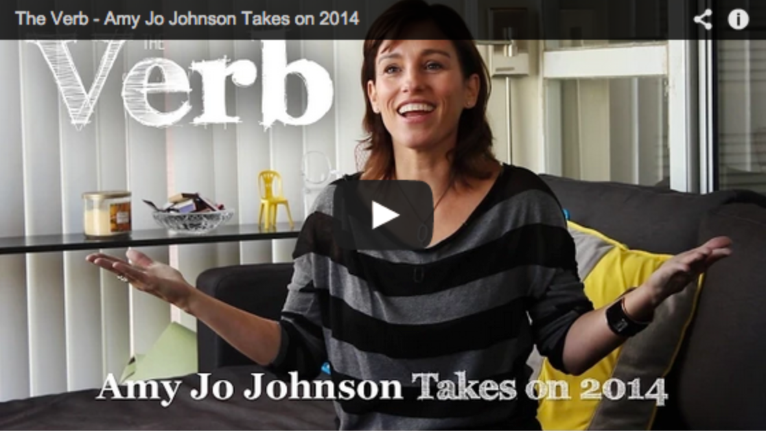 Amy Jo Johnson on The Verb with No Pink Spandex!